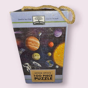 Melissa & Doug Natural Play Cardboard Jigsaw Floor Puzzle: Outer Space 100 Piece